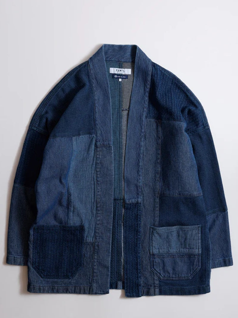 FDMTL PACHWORK HAORI JACKET 3YR WASH