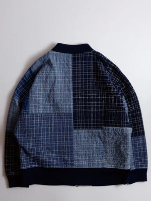 FDMTL SASHIKO BOMBER JACKET RINSE