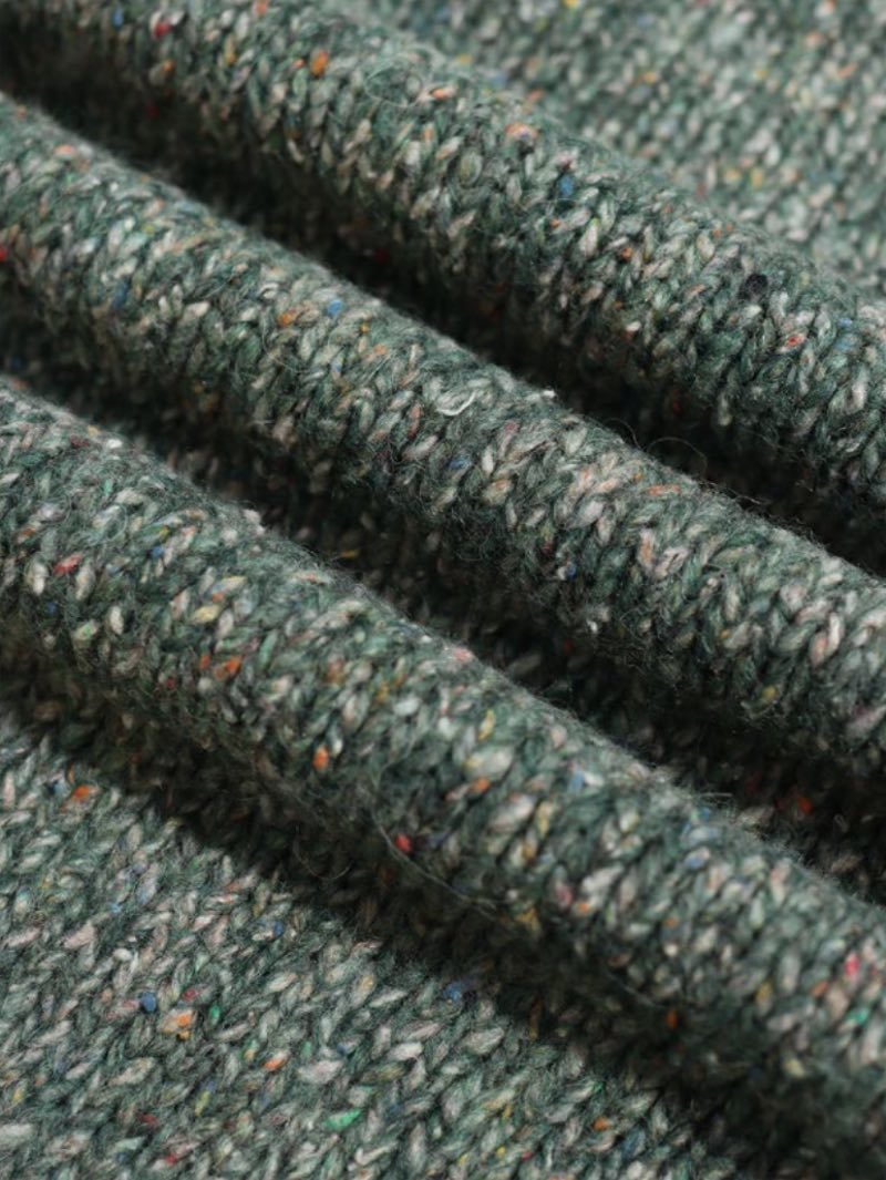 Far Afield Bayer Green Multi Color Rollneck Sweater