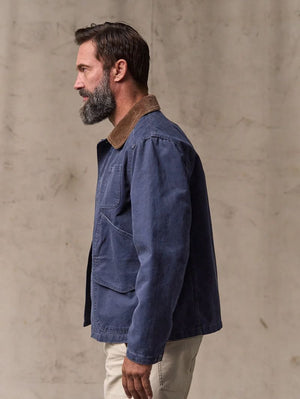 Filson Blue Mussel Canvas Outfitter Jacket