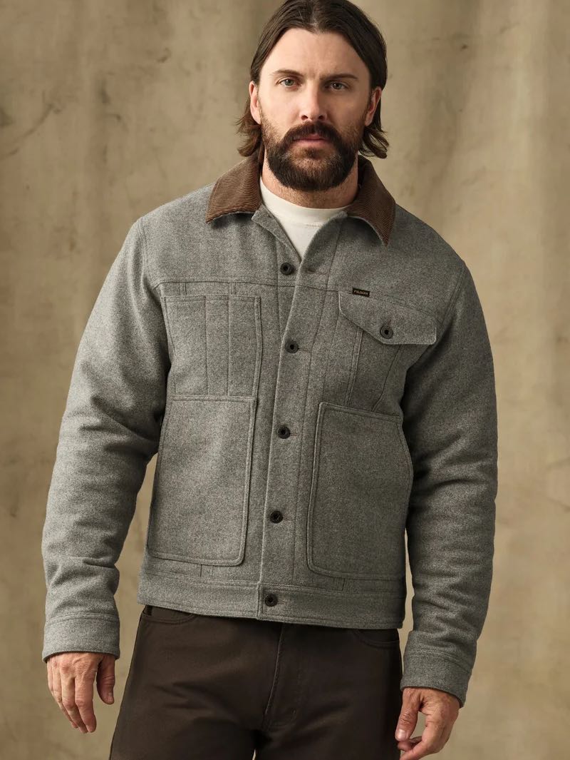 Filson Vintage Heather Gray Spokane Insulated Short Cruiser