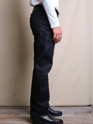 Freenote Cloth BLACK ACES HIGH Wilkes Western Cut 14 OUNCE Denim
