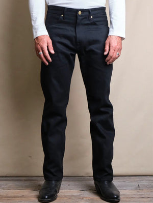 Freenote Cloth BLACK ACES HIGH Wilkes Western Cut 14 OUNCE Denim