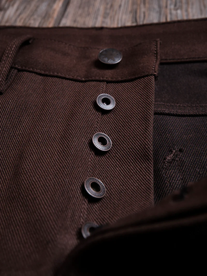 Freenote Cloth Belford Dark Brown 50s Cut 15oz Denim