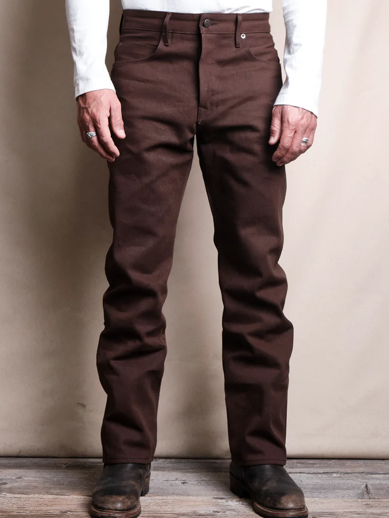 Freenote Cloth Belford Dark Brown 50s Cut 15oz Denim