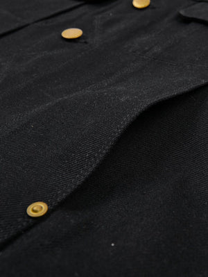 Freenote Cloth Black High Low 14oz Aces High Jacket