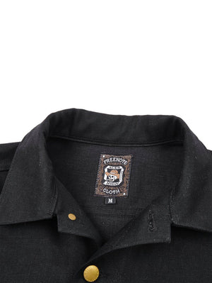 Freenote Cloth Black High Low 14oz Aces High Jacket