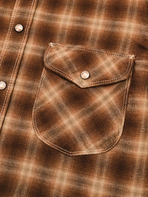 Freenote Cloth Bodie Brown Shadow Plaid Shirt