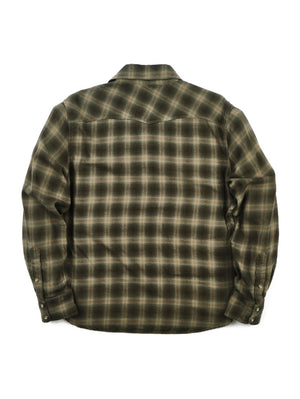 Freenote Cloth Bodie Forest Green Shadow Plaid Shirt