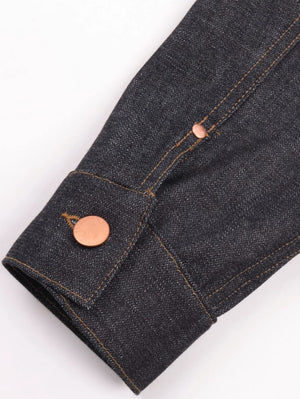Freenote Cloth High Low Broken Twill Indigo jacket