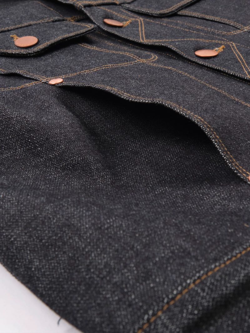 Freenote Cloth High Low Broken Twill Indigo jacket