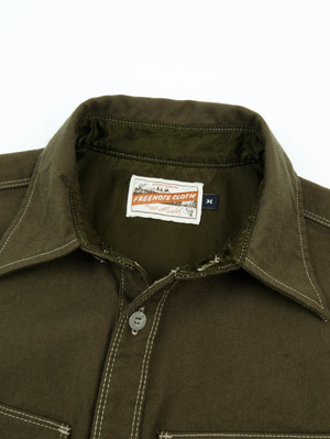 Freenote Cloth Kamas Olive Shirt