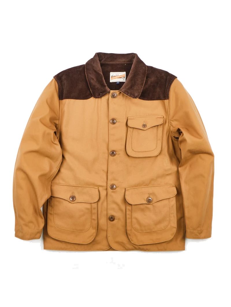 Freenote Cloth Keynot Duck Canvas jacket Chocolate Corduroy
