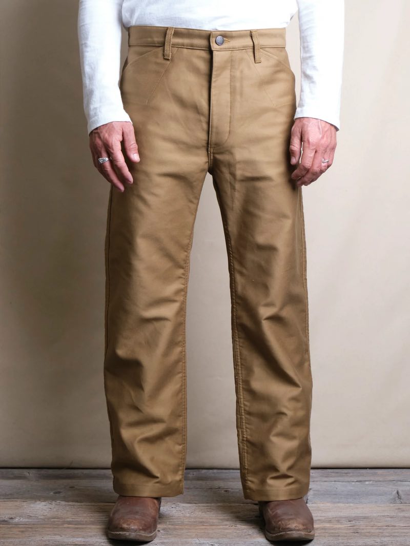 Freenote Cloth Khaki Moleskin Benton Pants
