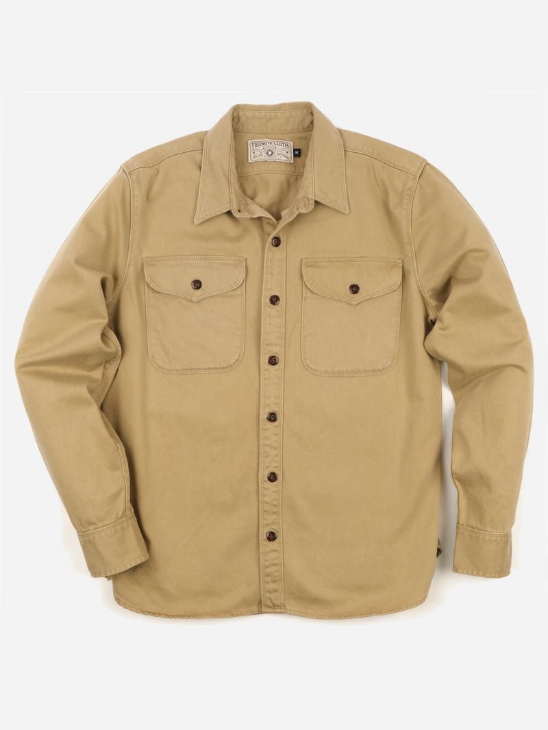 Freenote Cloth Khaki Utility Shirts