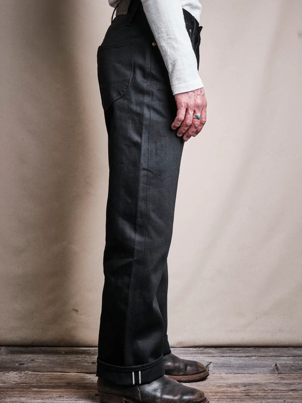 Freenote Cloth Modesto 15.75oz Black Black - Mildblend Supply Co