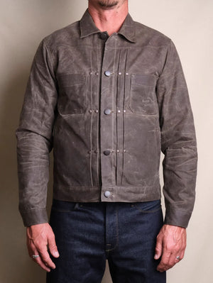 Freenote Cloth Oak Waxed Riders Jacket