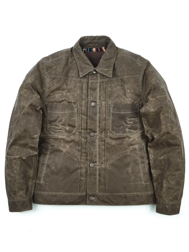 Freenote Cloth Oak Waxed Riders Jacket
