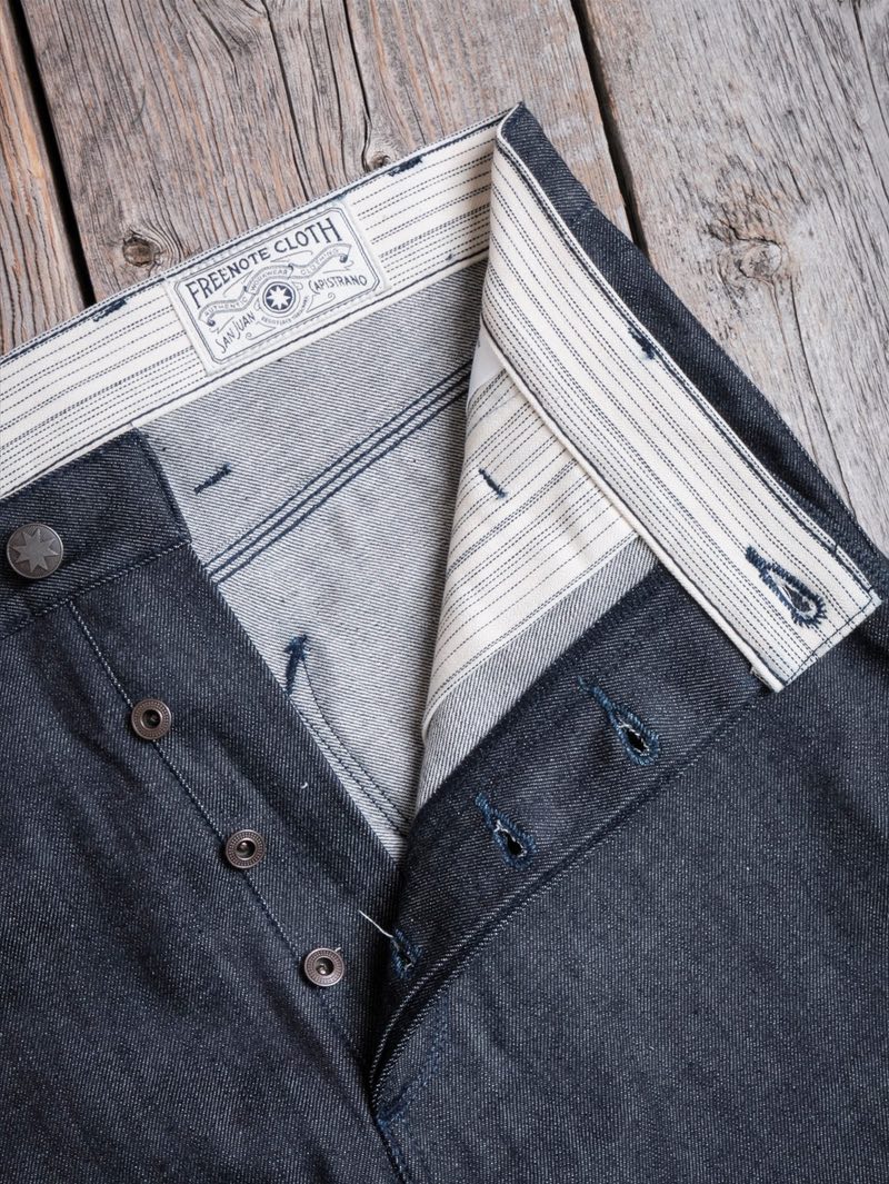 Freenote Cloth Ortega 11oz Indigo Selvedge Denim Pants