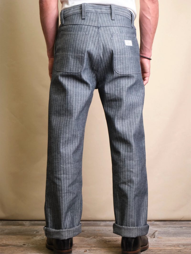Freenote Cloth Ortega 13oz Grey Herringbone Pants