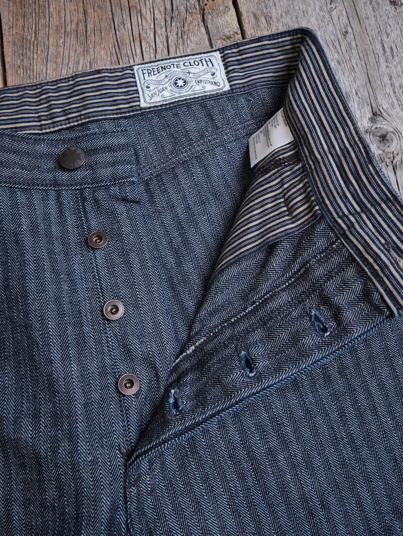 Freenote Cloth Ortega 13oz Grey Herringbone Pants