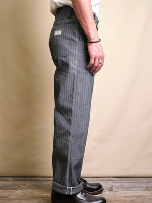 Freenote Cloth Ortega 13oz Grey Herringbone Pants