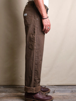 Freenote Cloth Ortega Pant BROWN HERRINGBONE