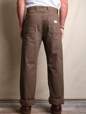 Freenote Cloth Ortega Pant BROWN HERRINGBONE