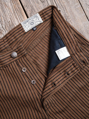 Freenote Cloth Ortega Pant BROWN HERRINGBONE
