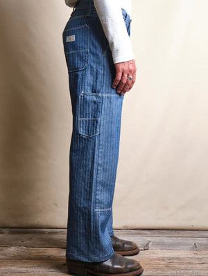 Freenote Cloth Ortega Pant Blue Herringbone 13oz