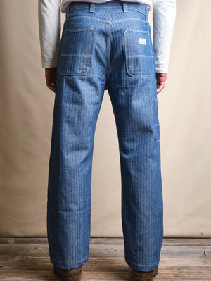 Freenote Cloth Ortega Pant Blue Herringbone 13oz