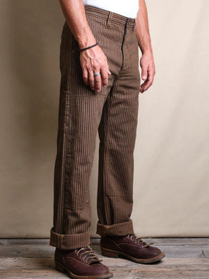 Freenote Cloth Ortega Pant Rust Herringbone 13oz