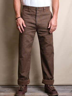 Freenote Cloth Ortega Pant Rust Herringbone 13oz