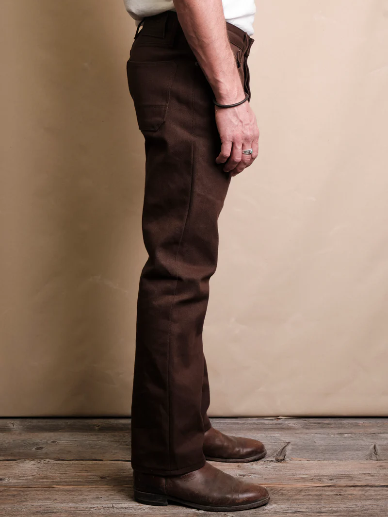 Freenote Cloth Trabuco Dark Brown Classic Straight Denim