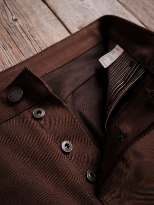 Freenote Cloth Trabuco Dark Brown Classic Straight Denim