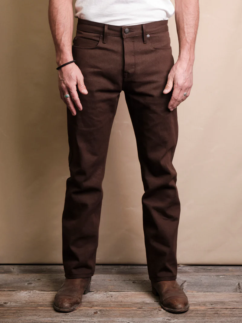 Freenote Cloth Trabuco Dark Brown Classic Straight Denim