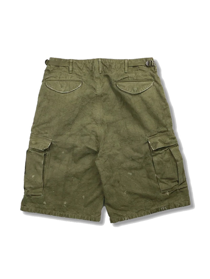 Full Count 1144VE Olive Green Tent Cloth Field Cargo Shorts VE