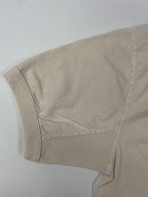 Full Count Ecru Flat Seam Heavyweight Henley T shirt