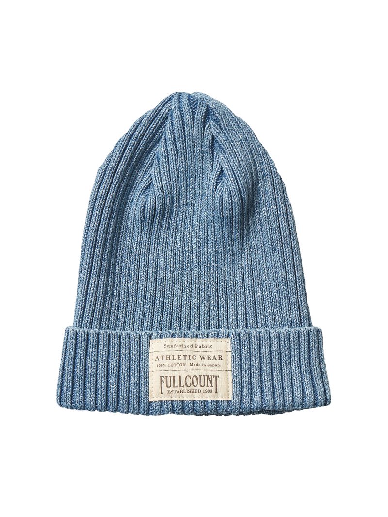 Full Count Faded Indigo Rib Watch Cap - Mildblend Supply Co