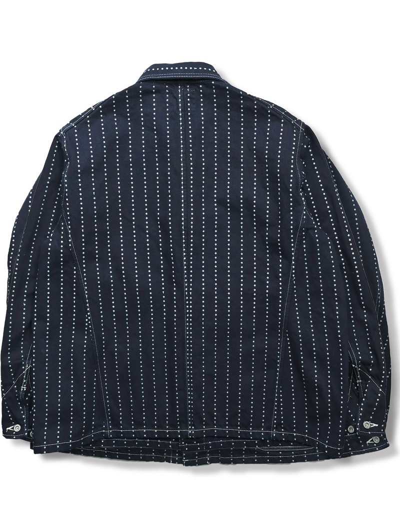 Full Count Indigo Wabash Chore Jacket - Mildblend Supply Co Full Count Indigo Wabash Chore Jacket - Mildblend Supply Co