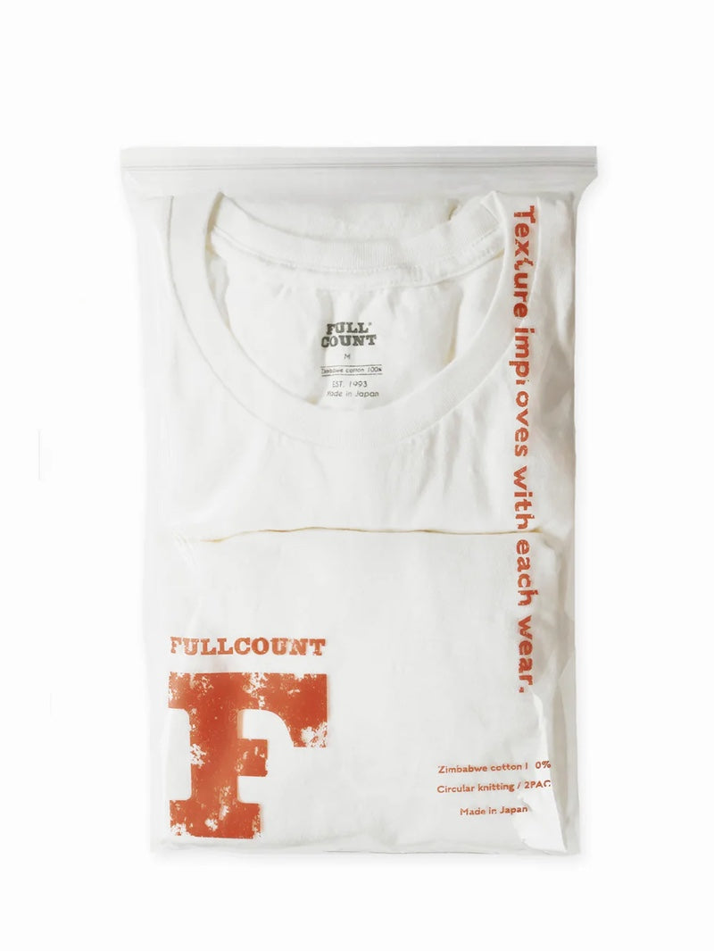 Full Count 2 Pack White T-Shirt