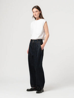 Girls of Dust British Worker Pants Century Denim Blue