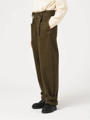 Girls of Dust Motorcycle Pants Bull Denim Shitake
