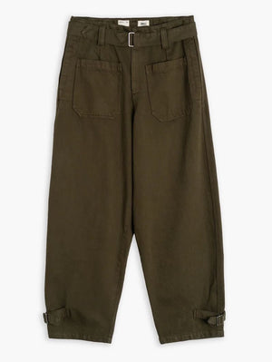 Girls of Dust Motorcycle Pants Bull Denim Shitake