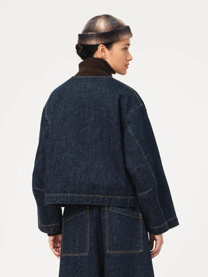 Girls of Dust Nuclear Jacket Neppy Denim Indigo
