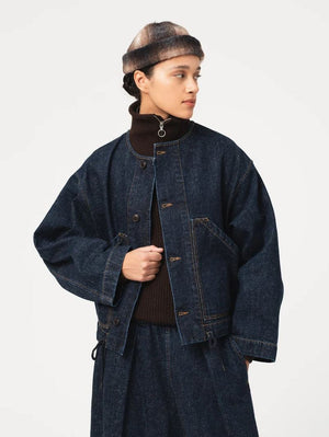 Girls of Dust Nuclear Jacket Neppy Denim Indigo