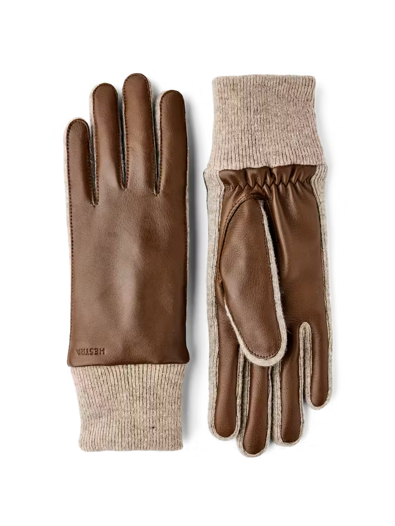 Hestra Women's Light Brown Jeanne Gloves