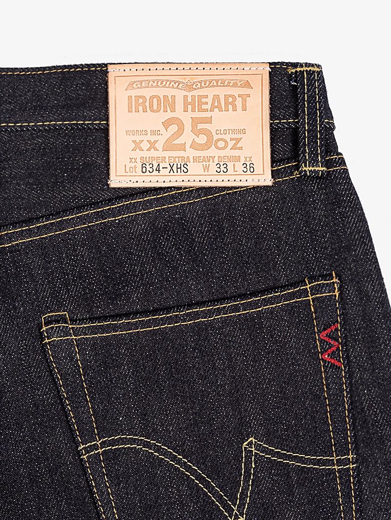 Iron Heart IH-634-XHS 25oz Straight Selvedge Denim