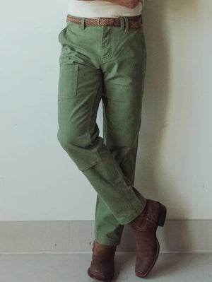 Imperfects Olive Courier Pant OG Fit in Craft Canvas