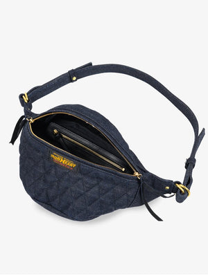 Iron Heart Denim 25oz Selvedge Denim Waist Bag - Indigo